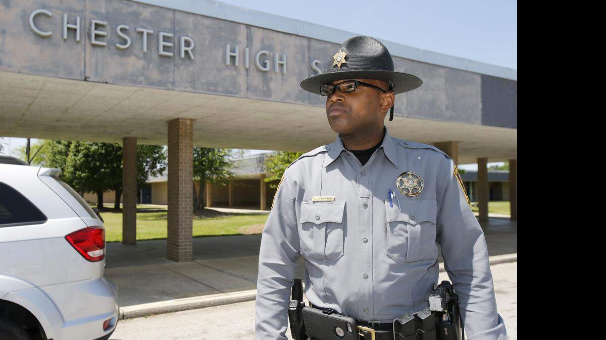 
Chester County Sheriff's Deputy Calvin Carter is the SRO at Chester High School. 
