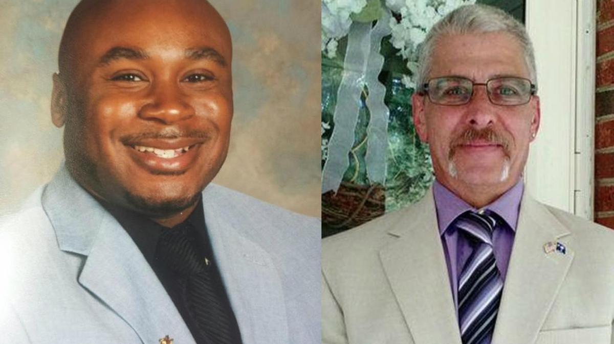 Rock Hill school board candidates Tyrie Rowell, left, and incumbent Terry Hutchinson.