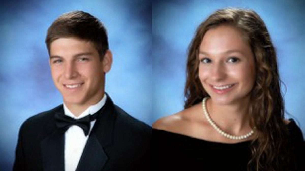 Rock Hill High School Valedictorian Madison Drummond Sharp, and Salutatorian Chelsea Fortin Alford.