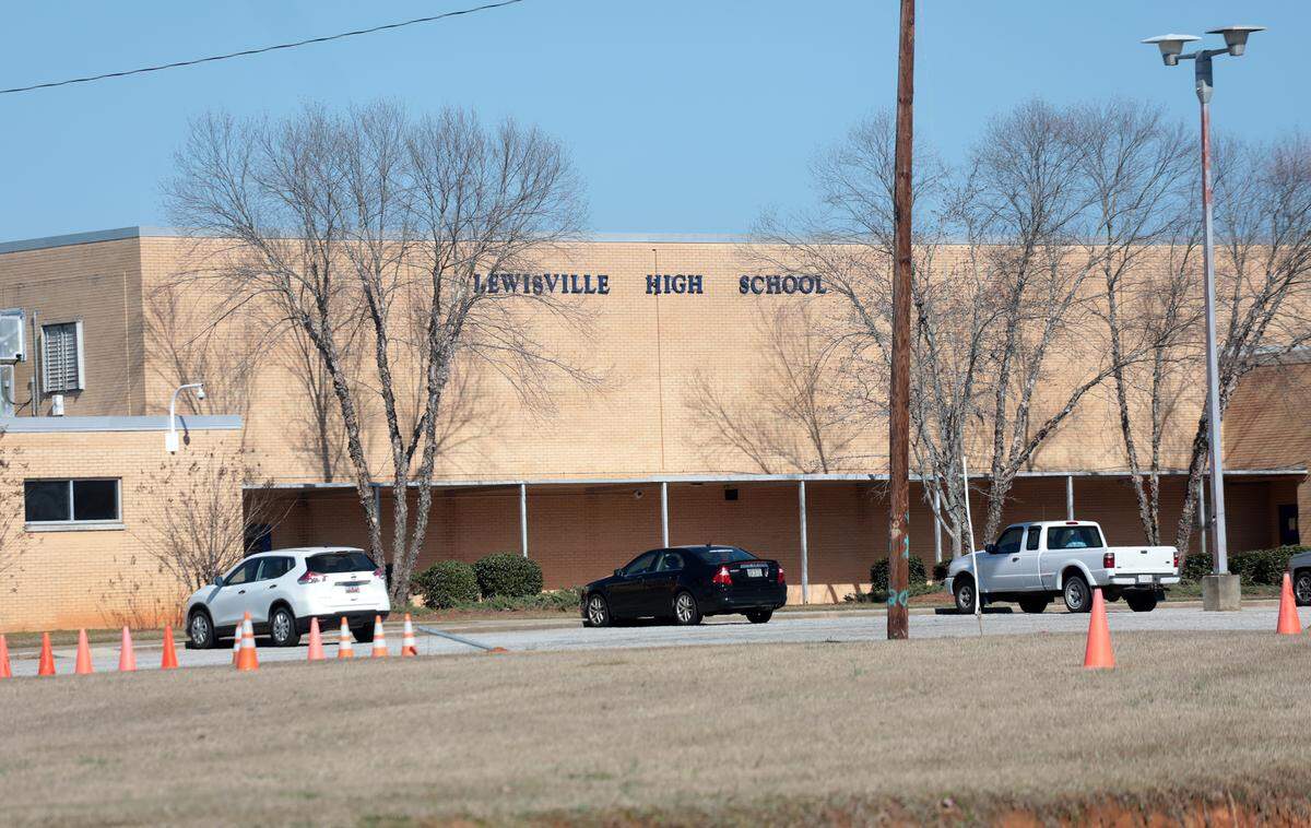 Lewisville High School in Chester County is one of three schools at the center of a controversial bond referendum. The bond would provide money to the school district to add a new high school in the city of Chester and would make improvements to Lewisville and Great Falls High Schools.