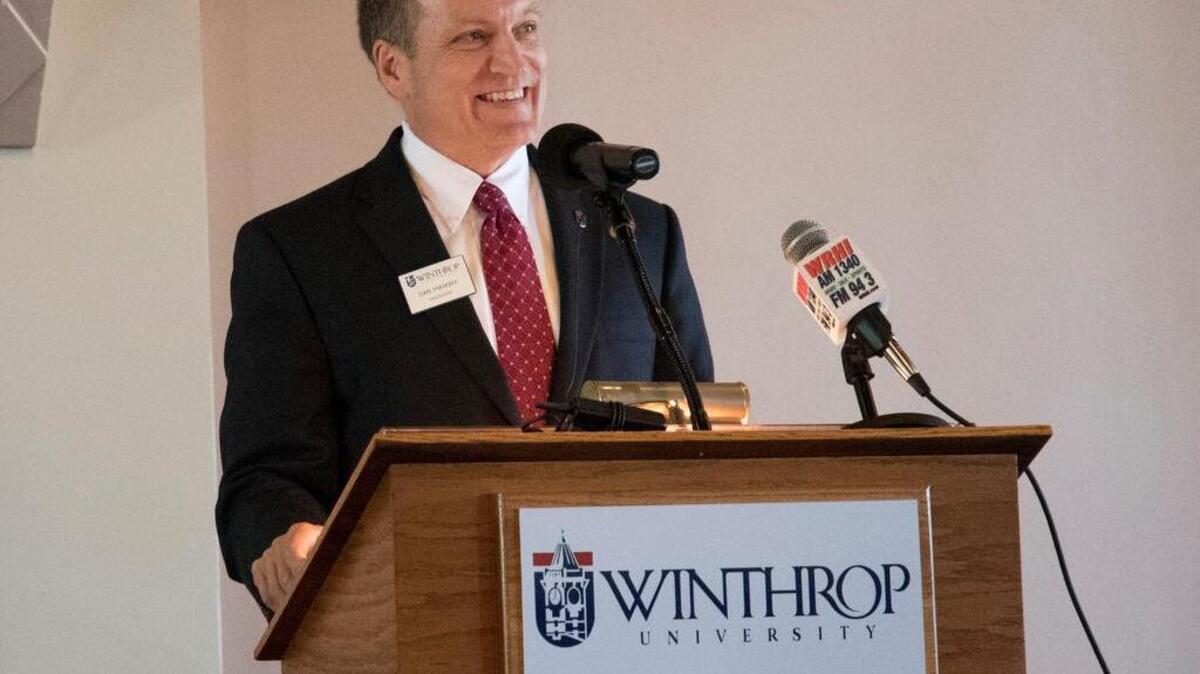 Winthrop University President Dan Mahony kicked off the school year on Monday with a brief address to faculty and staff. Mahony said he will deliver a formal “state of the university” address next month, when he plans to discuss the university’s strategic goals for 2025.
