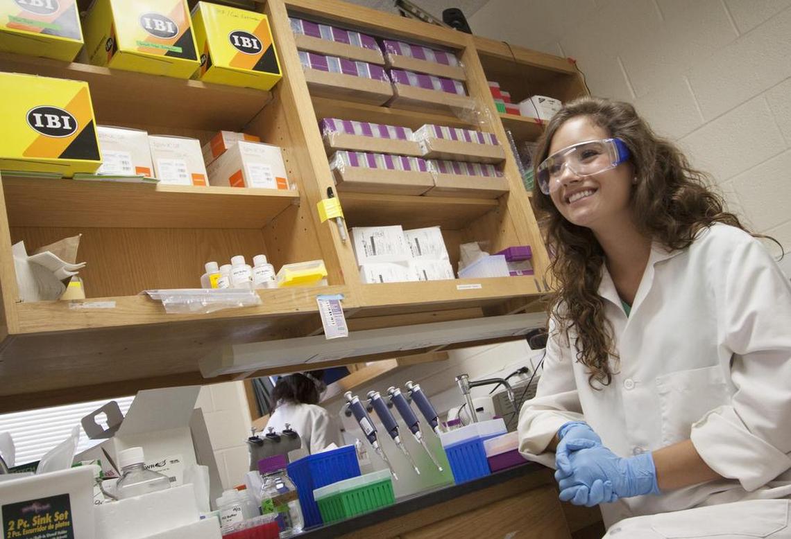 Olivia Manley, a Winthrop University senior, is one of 17 diversity STEM Scholars participating in summer research projects. 