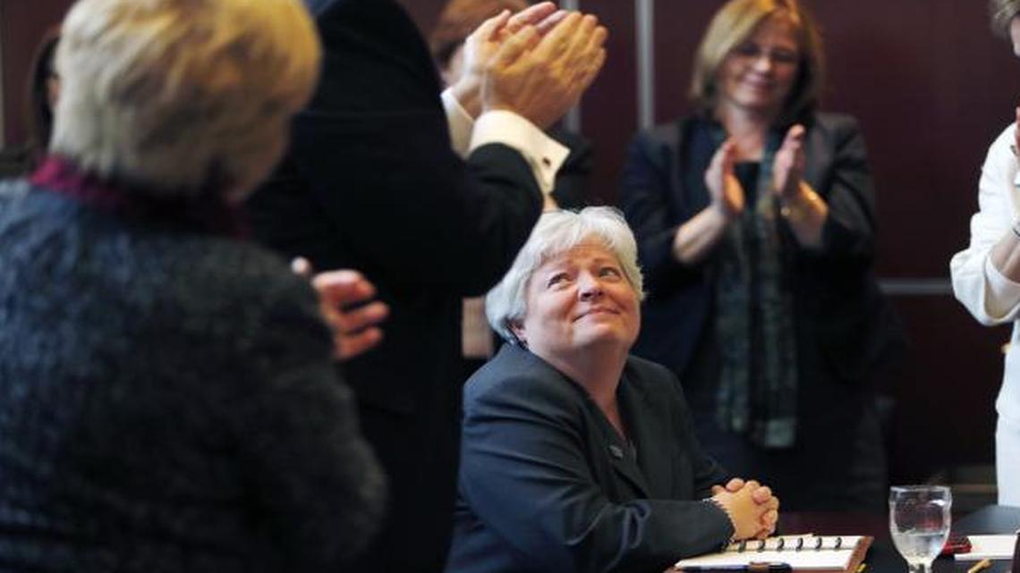 Winthrop colleagues thank Boyd; prepare to welcome Mahony