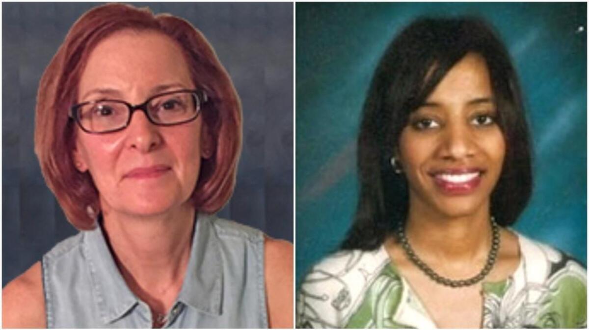 Deborah Greenwood, left, and Kimberly Odom
