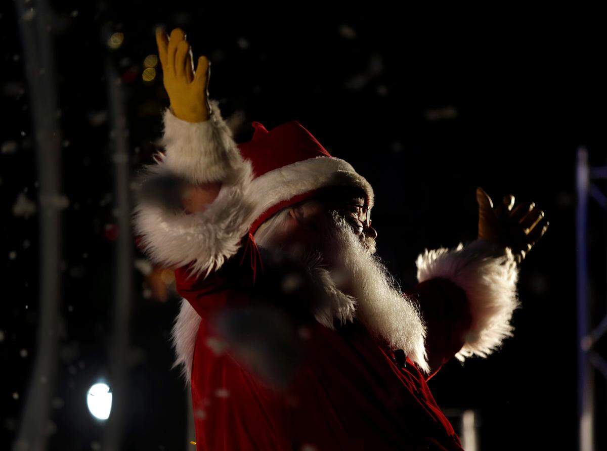 Santa welcomes hundreds of people Thursday to the opening ceremony at ChristmasVille, Rock Hill’s four-day Christmas festival.