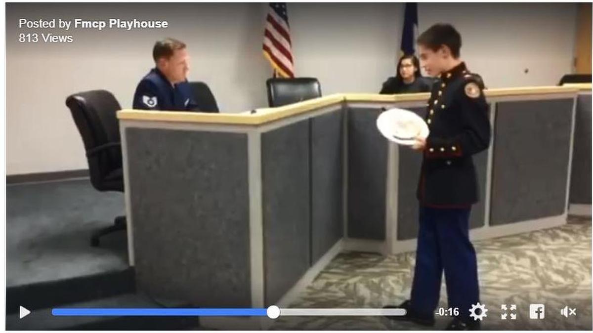 York County Sheriff’s Deputy Det. Mike Doty, left, shot and killed this week during a domestic dispute, helped performs in a fundraising video with godson Shane Dowling. The playhouse posted the video Jan. 6.