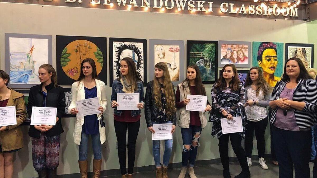 Works by 86 students were on display during the Nov. 30 York County High Schools Art Show hosted by the Arts Council of York County. Several students took home awards.