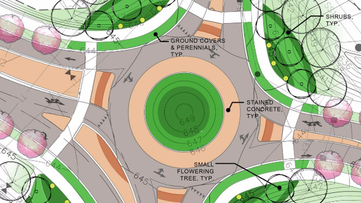Winthrop University alumna Brandy Scholl described her plans Tuesday to create an extensive public arts project surrounding the incoming roundabout on Constitution Boulevard in Rock Hill.