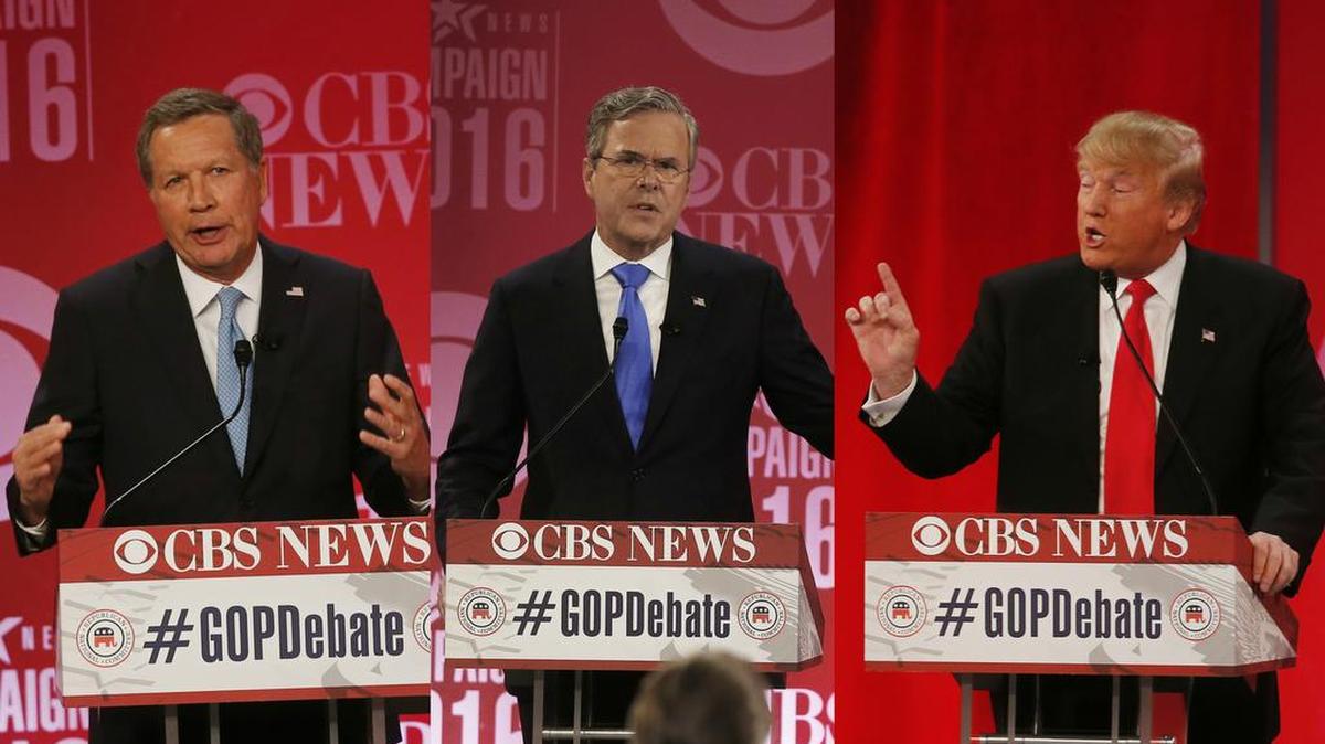 Republican presidential candidates John Kasich, Jeb Bush and Donald Trump will campaign in Indian Land, Rock Hill and Gaffney on Thursday evening.
