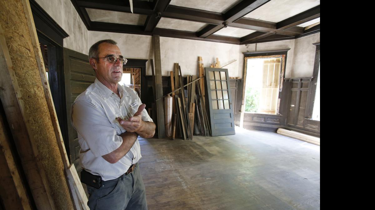 
Russ Frase in the historic Dr. William W. Fennell House on North Confederate Avenue in Rock Hill. Frase is trying to restore the house.
