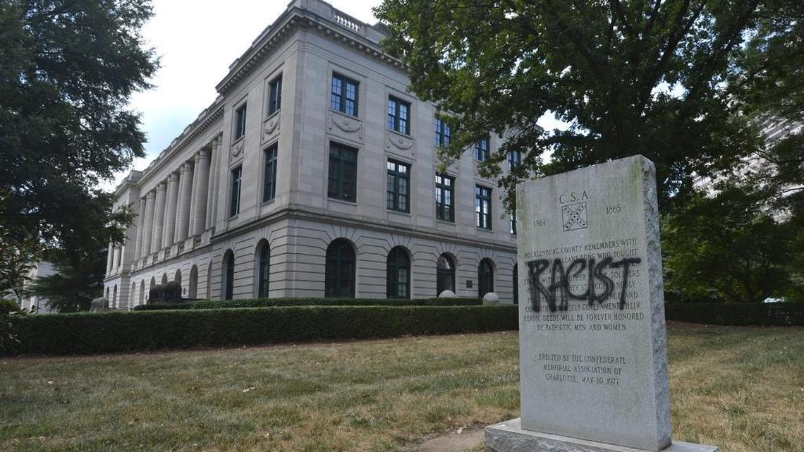 A monument that used to sit outside the old Old City Hall will be moved to Elmwood Cemetery, City Manager Ron Carlee says.