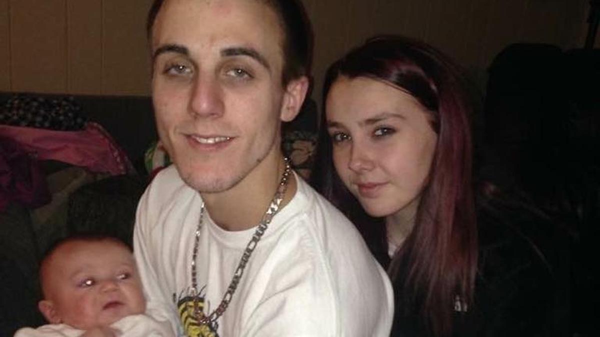 Adam Taylor and Heaven Gordon with their son Abel Taylor before Gordon’s death. Her family is honoring her with a tribute after she was killed in November 2016 in a motorcycle accident.
