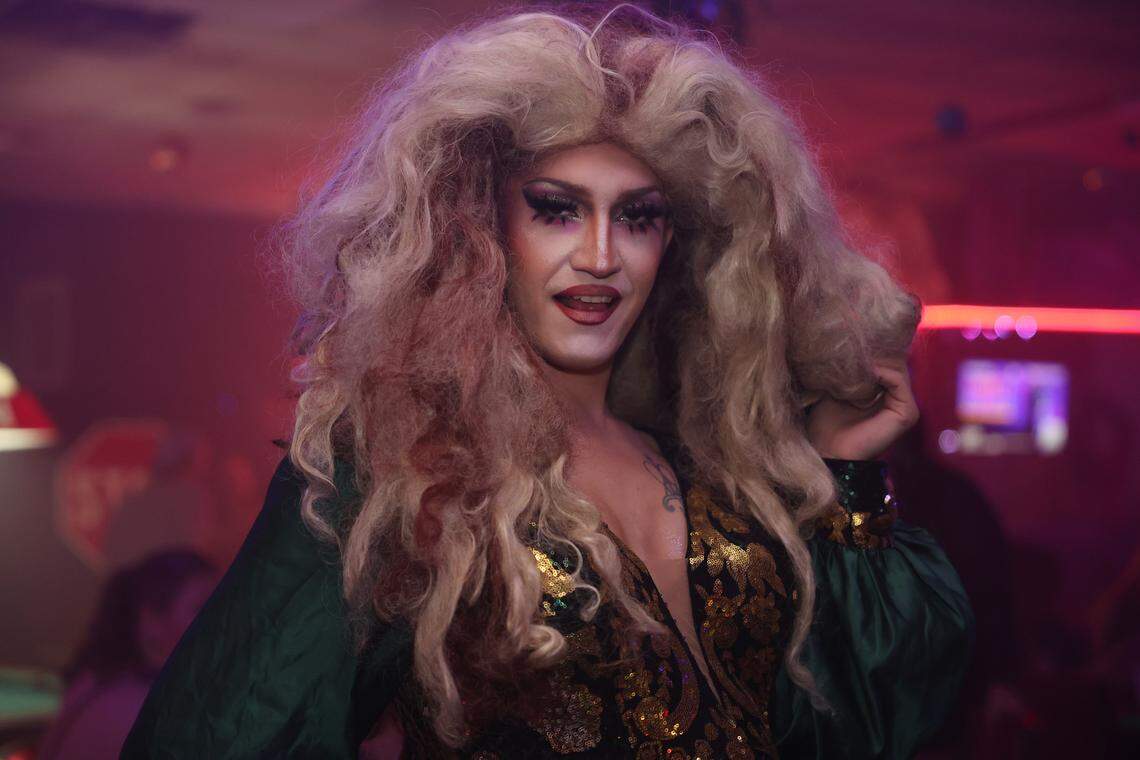 Will Lattman, known as Seveene Eleveene, hosts Karaoke night at The Hideaway in Rock Hill, S.C.