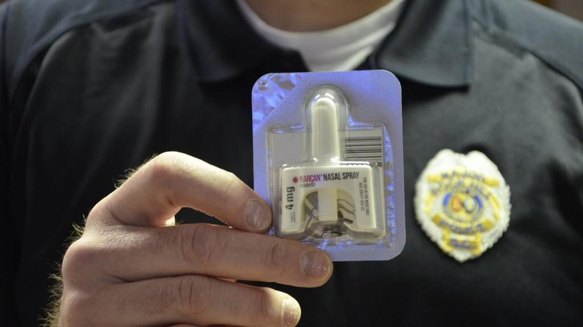 York County officers were trained in late September to use NARCAN, a nasal spray that reverses the effects of opioid drug overdose.