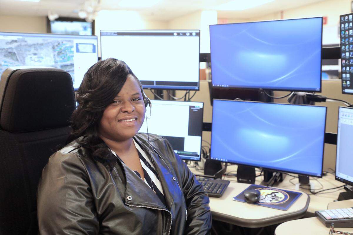 Telatha Graham of Chester is a Chester County 911 dispatcher.