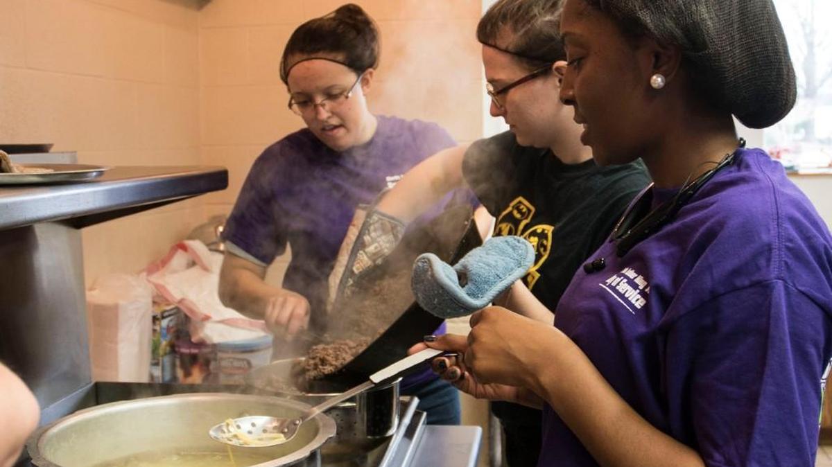 Winthrop students take part in MLK Day activities in 2017.