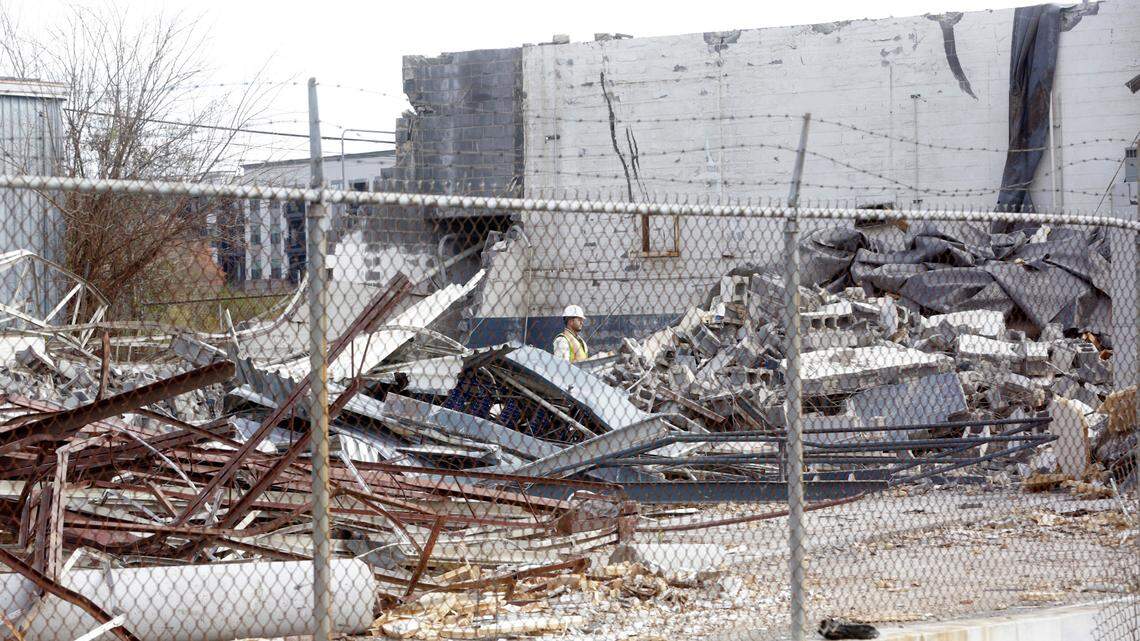 Demolition underway at former Herald newspaper site