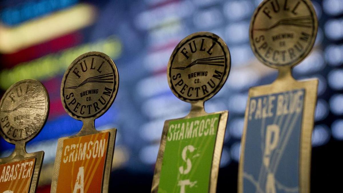 Full Spectrum Brewery Co. beers are named after colors on the color spectrum.