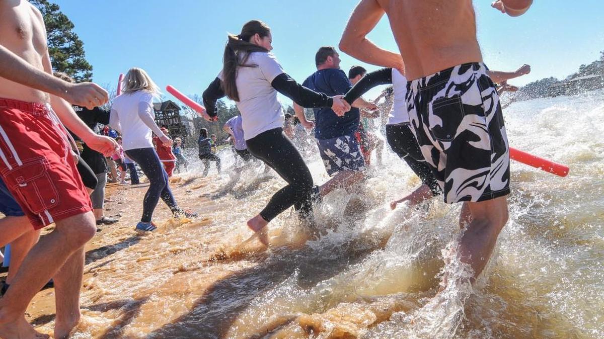 In February 2016, polar plungers entered in the cold water of Lake Wylie to raise money for Special Olympics.