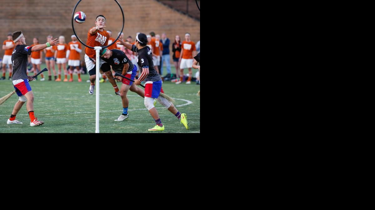
Augustine Monroe scores for the University of Texas on their way to a third championship as Manchester Meadows plays host as the US Quidditch World Cup comes to Rock Hill. 
