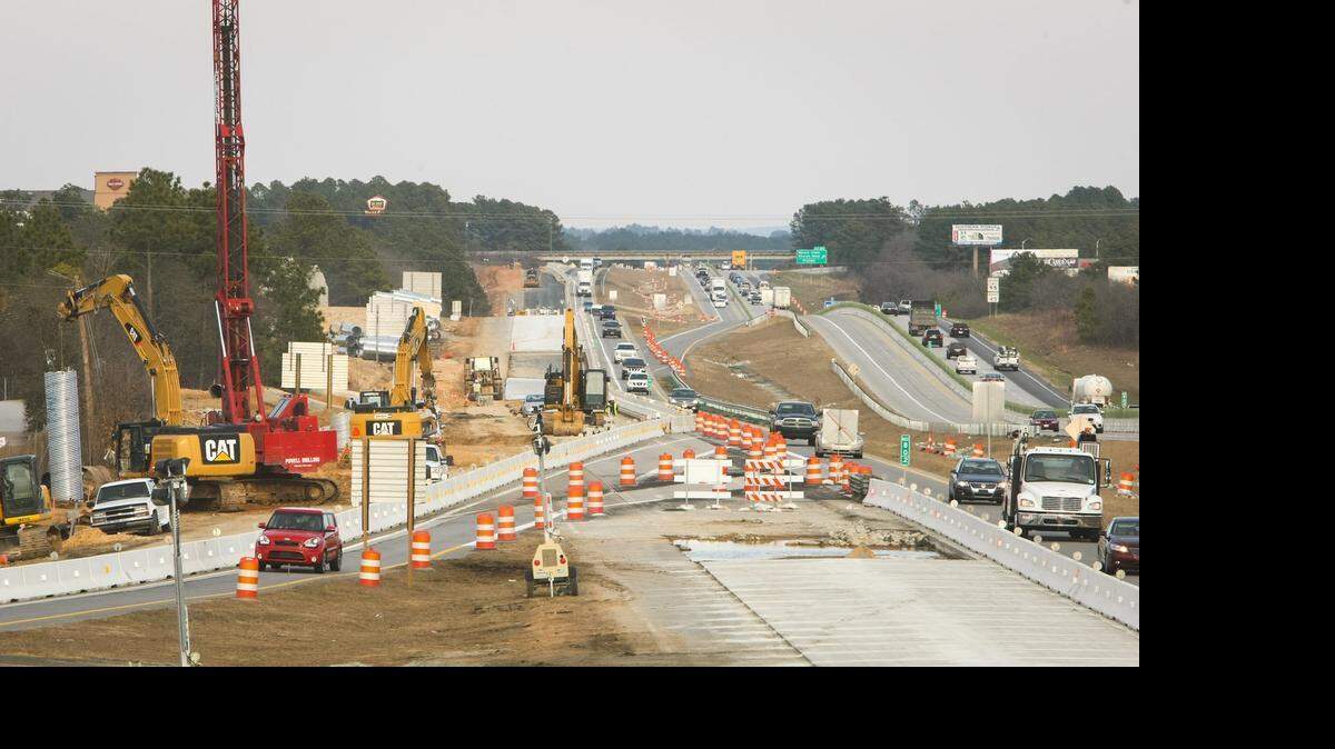 One place where road work is being done: I-20 between Alpine and Spears Creek Church Road.