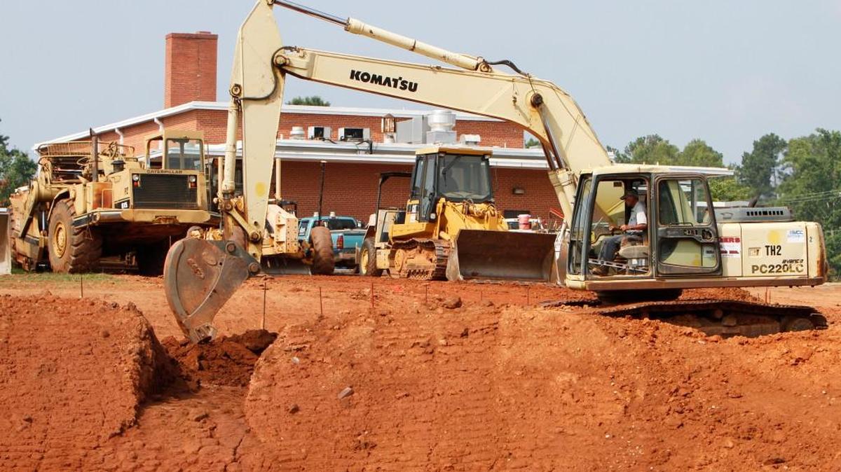 This file photo shows previous construction work at Ebinport Elementary School in Rock Hill, a school building officials say dates back to the late 1940s.