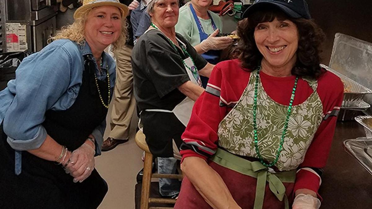 Pat Hammond (center), a longtime chef with NarroWay, celebrated her 80th birthday on Friday.
