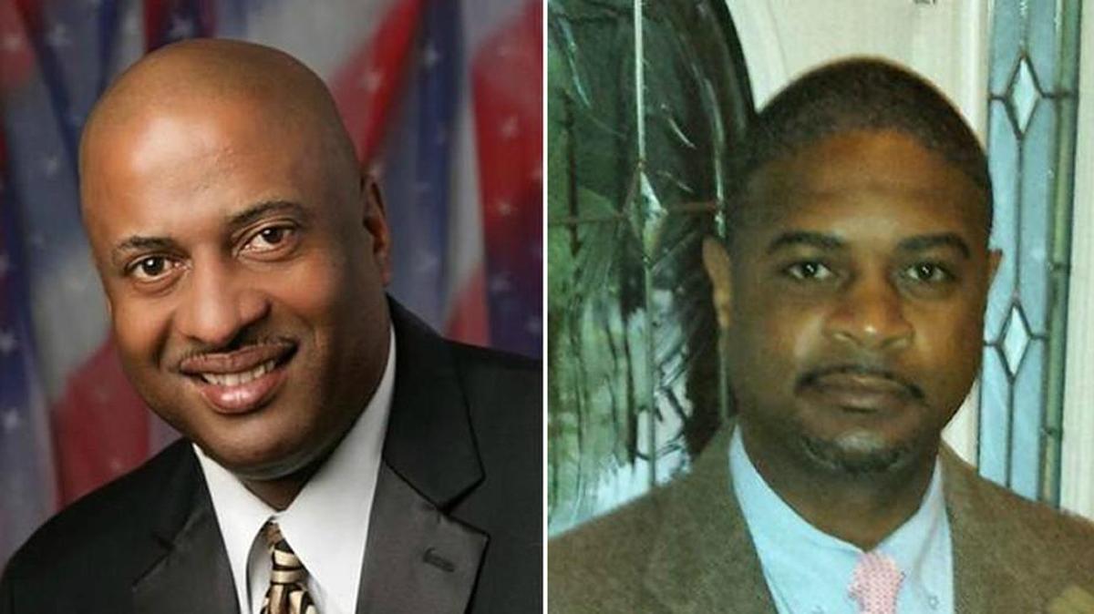 Chester County Sheriff Alex Underwood, left, and former Chester Police Chief Andre Williams.