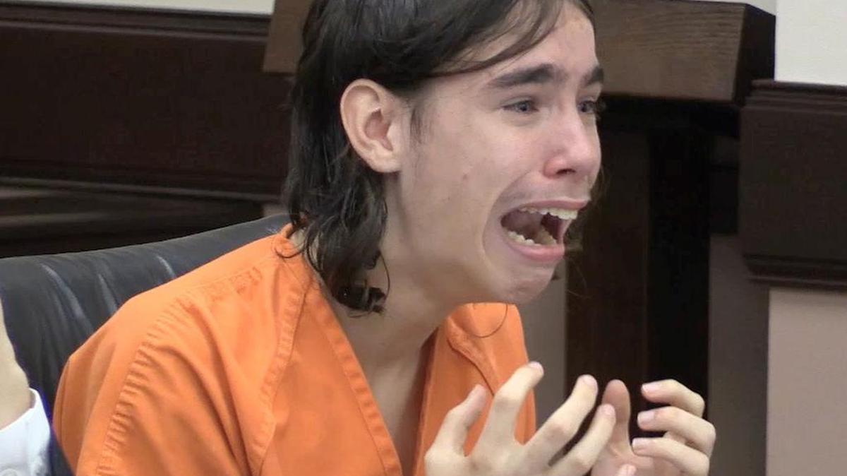 
Jacob Morgan reacts during the 2015 probable cause hearing in York County. He was denied parole from prison on Wednesday May 18, 2022.
