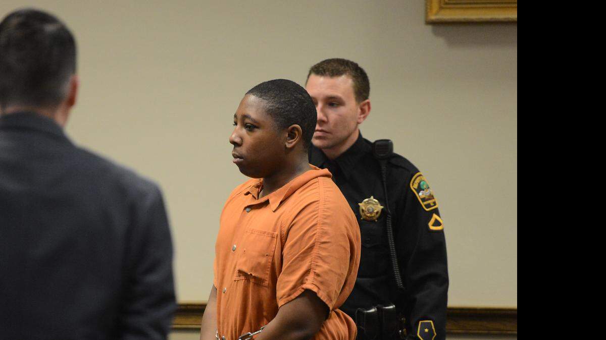 
Osiris Hinton appears in court for his bond hearing Friday at the Spartanburg County Courthouse.
