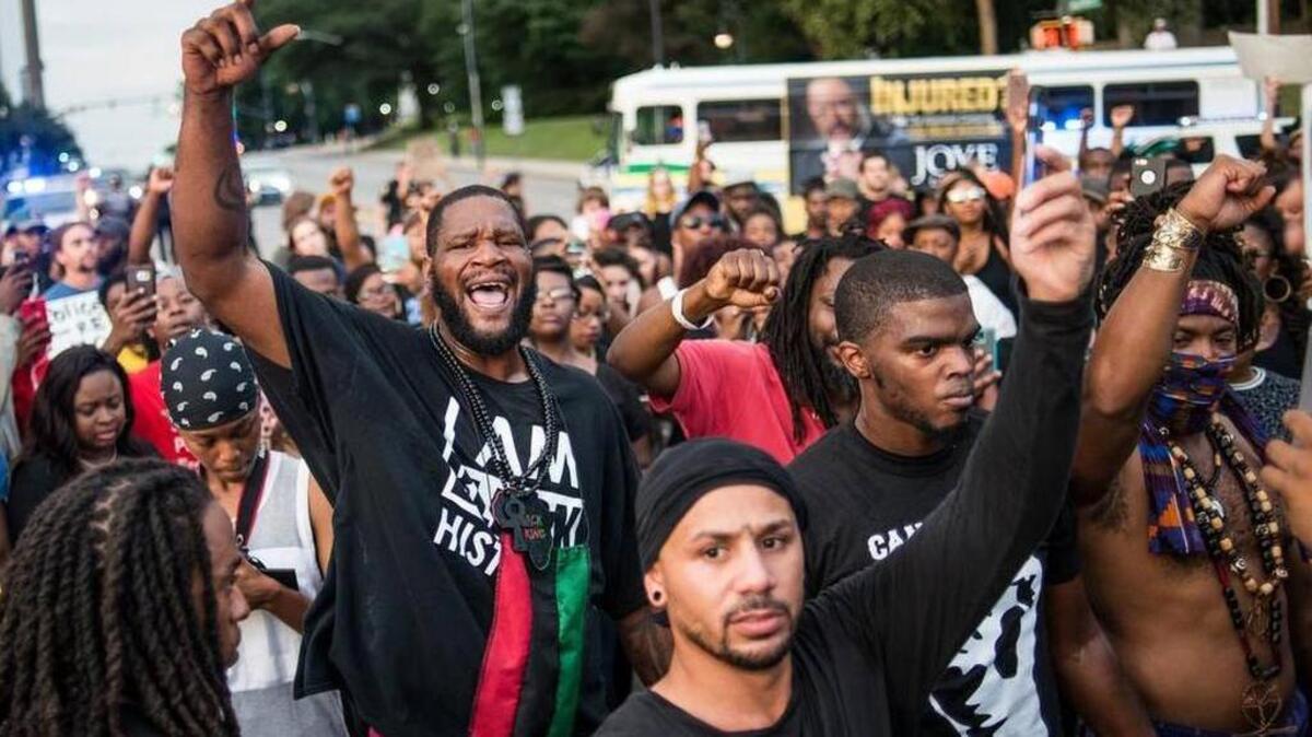 A Black Lives Matter march in Columbia drew about 800 people Sunday night.
