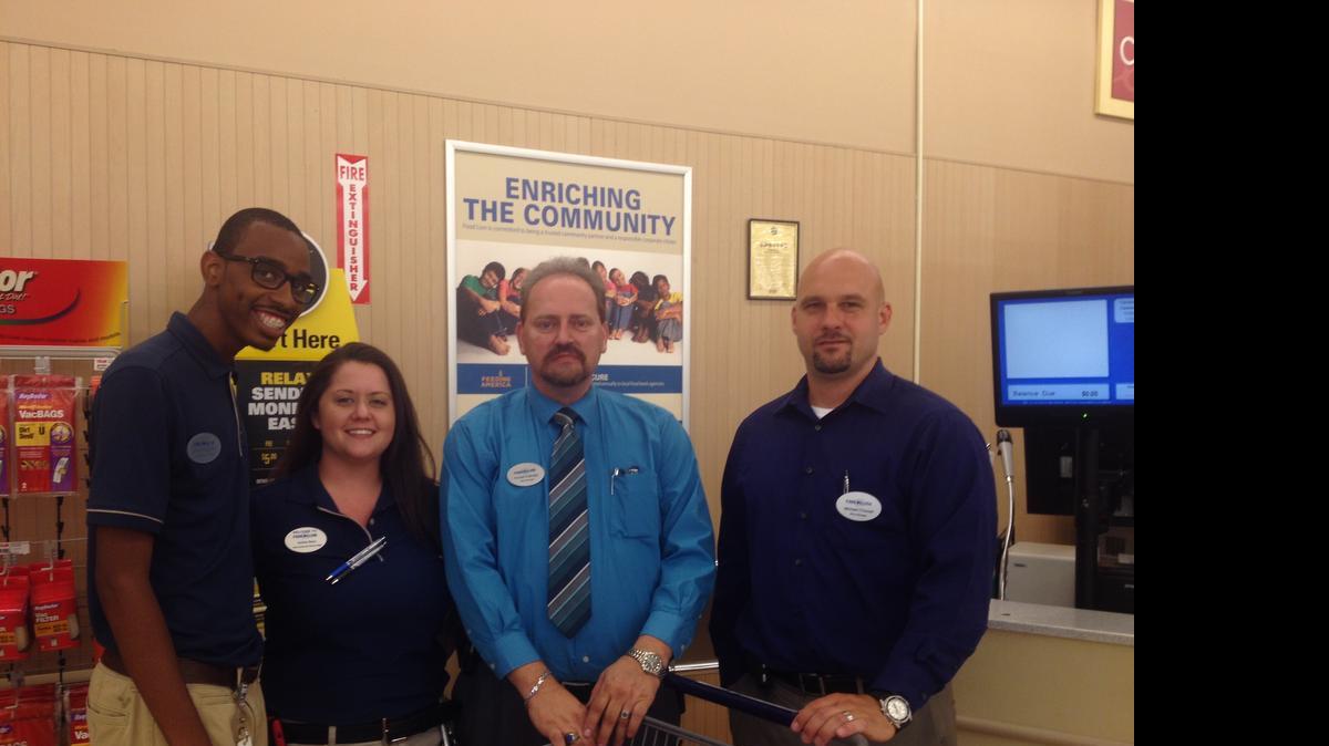 
Some of the Food Lion employees who helped out two Rock Hill women in need are, left to right, Jerod Cousar, Ashley Benz, Ronald Catledge and Michael O'Daniel.

