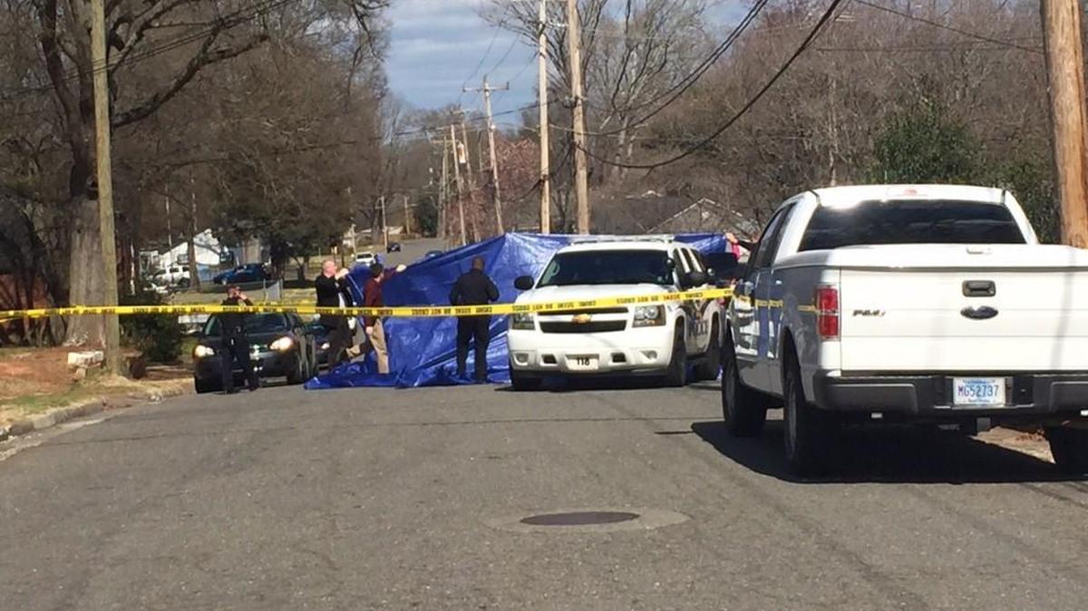 Police respond to Cauthen Street in Rock Hill, where a car involved in a fatal shooting was occupied by three people. Jarrius Harding, 18, was fatally shot while another individual was injured and sent to Piedmont Medical Center.