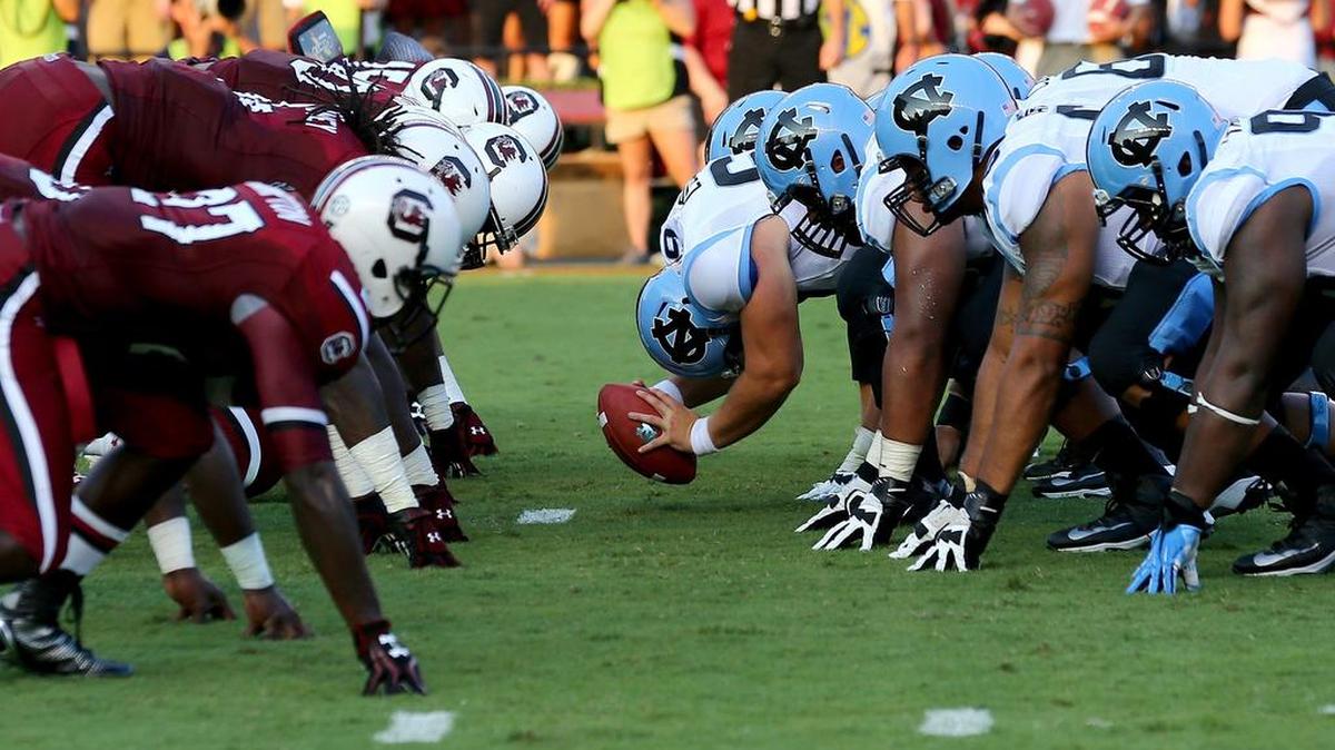 
The South Carolina Gamecocks face off against the North Carolina Tar Heels in Charlotte on Thursday.
