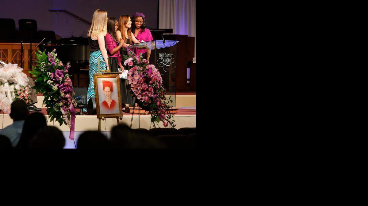 
Some of Emily Elkins’ friends were among the hundreds of people at First Baptist Church in Rock Hill on Tuesday to remember the remarkable 16-year-old girl who touched so many lives before losing an almost four-year battle with cancer.
