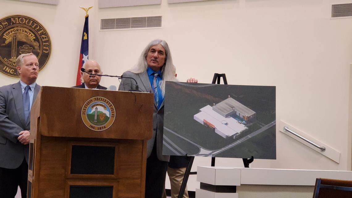 Catawba Indian Nation Chief Bill Harris discussed plans for a casino in Kings Mountain, N.C. during a press conference after the tribe federal approval to take land there into trust, opening the door for them to build a casino and hotel.
