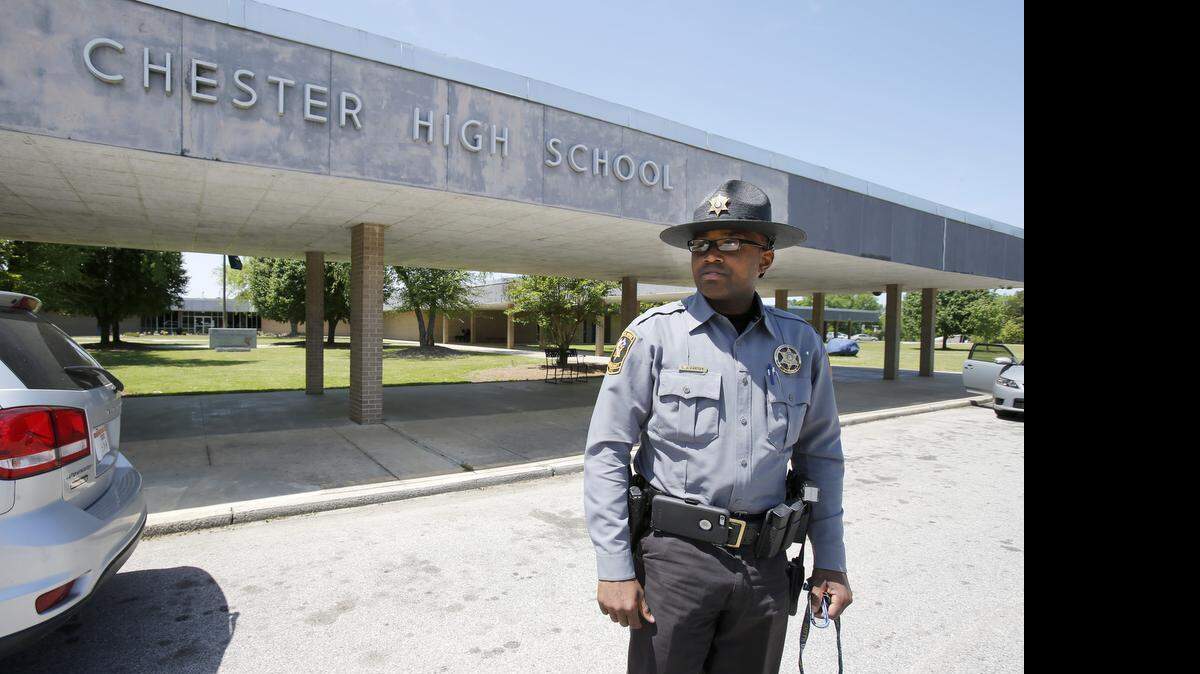 
Chester County Sheriff's Deputy Calvin Carter is the SRO at Chester High School. 
