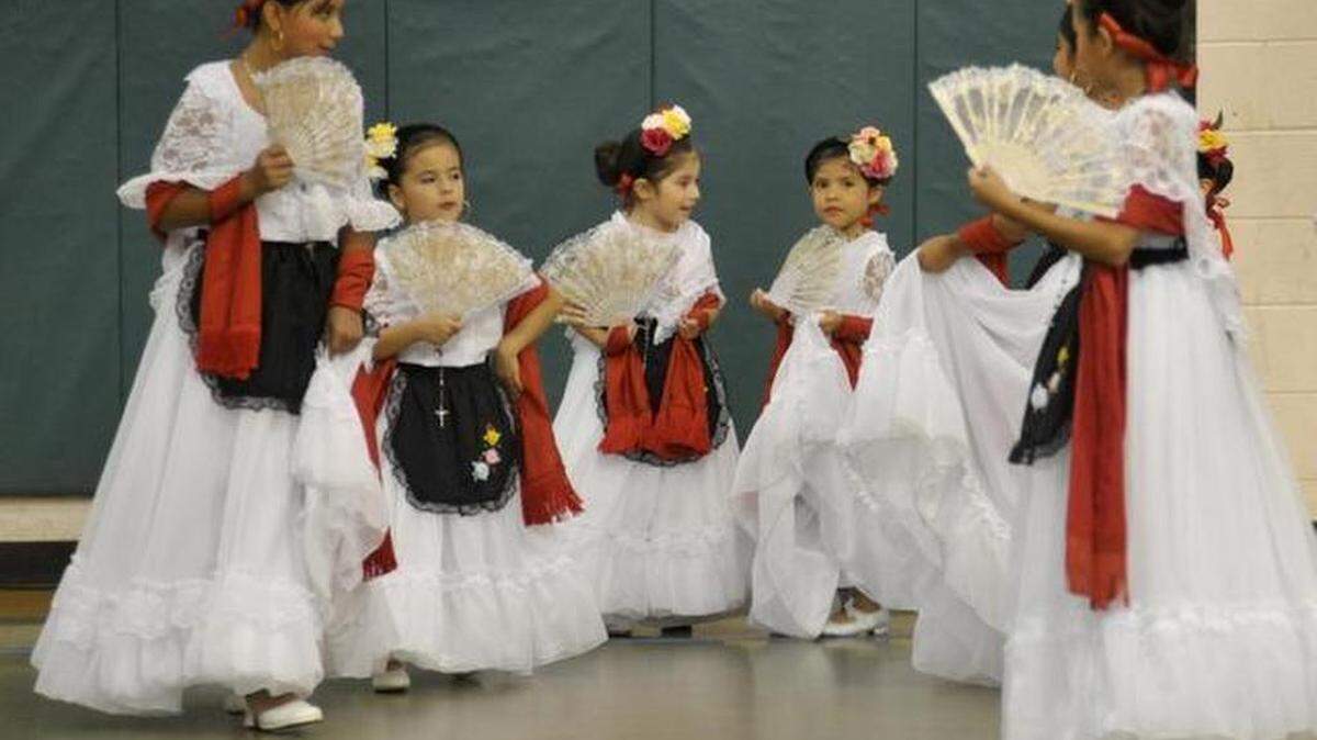
The St. Anne Catholic Church children’s group performs a Mexican folk dance at last year’s Race Equality Week celebration in Rock Hill.
