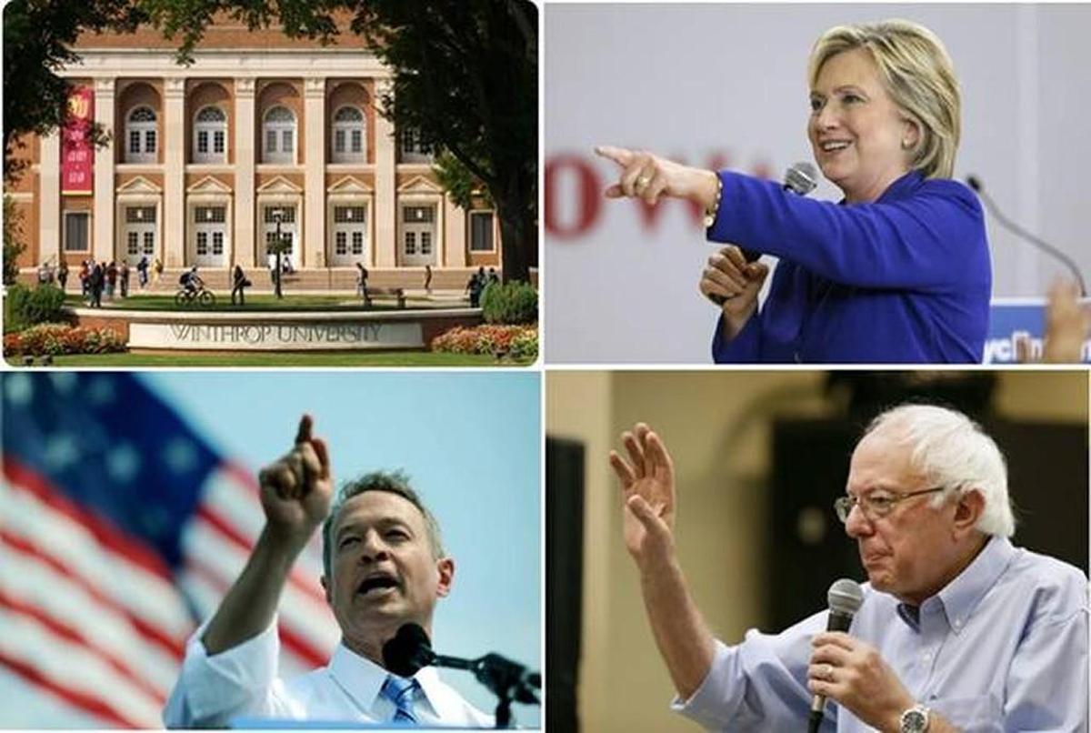 Candidates will get about 25 minutes on the stage at Winthrop.