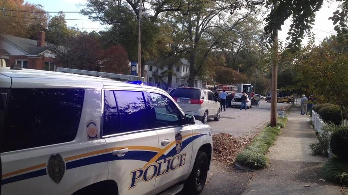 A Friday morning crash closed a portion of Main Street in Rock Hill.