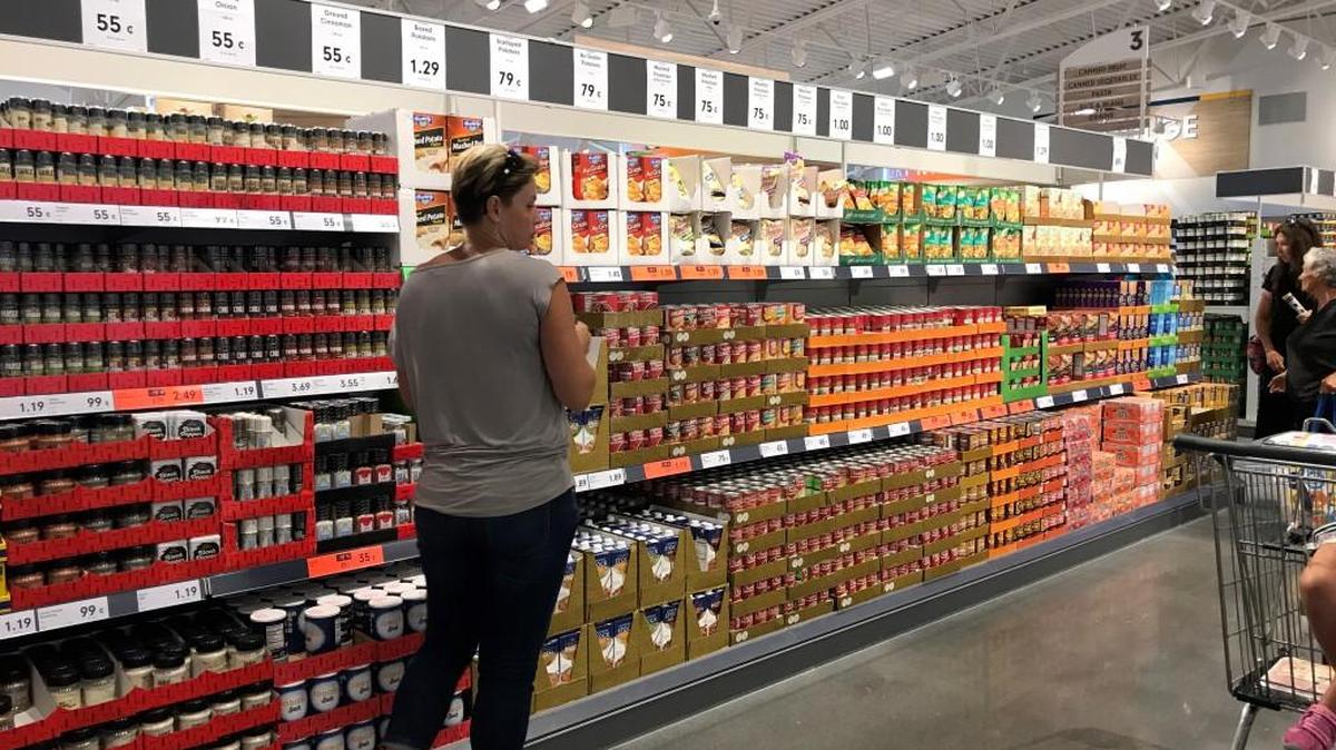Shopper at the new Lidl store in Indian Land