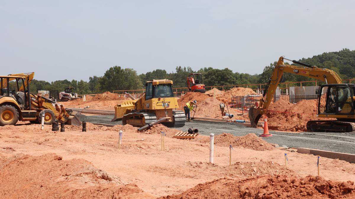 In this file photo, a construction crew works on the The Lodges at Indian Land on Fort Mill Highway. Lancaster County residential growth will continue for the near future with thousands of new homes approved but not yet built.