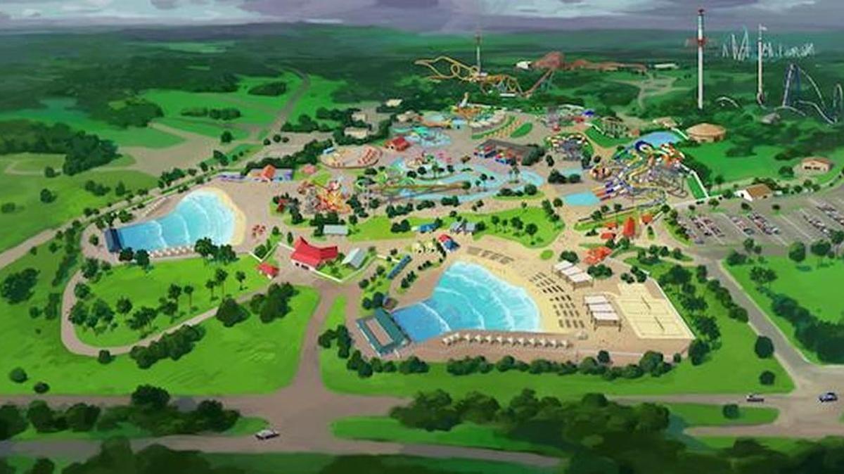 
Carowinds will expand its waterpark for the 2016 season. Here’s a rendering from a “bird’s eye view.”
