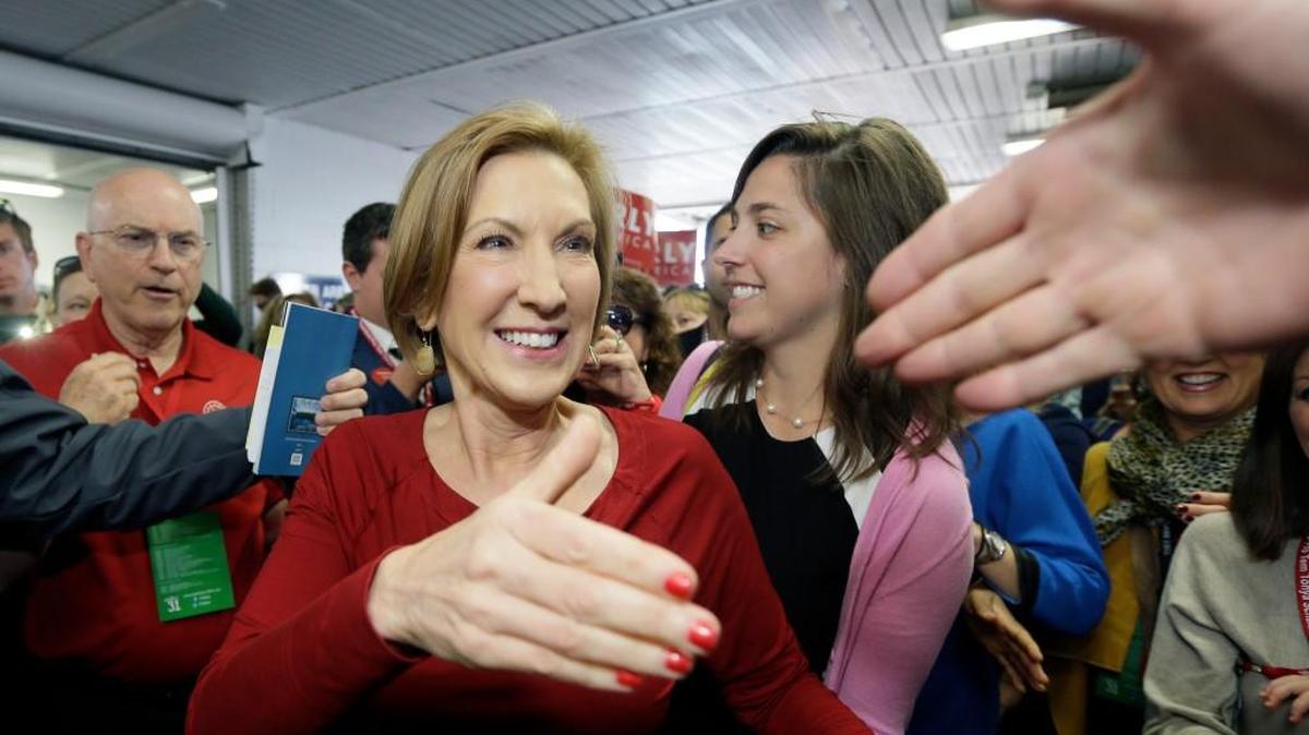 
Republican presidential candidate Carly Fiorina will speak to supporters at McBryde Hall at Winthrop University on Wednesday.
