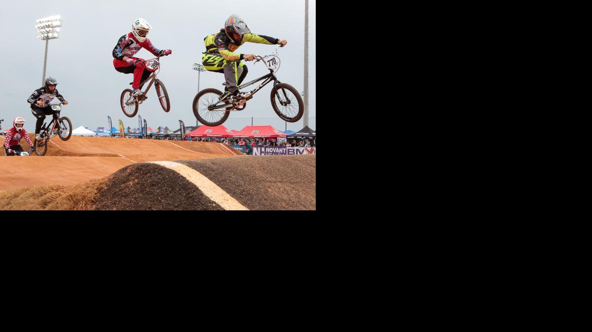 The Rock Hill BMX Supercross Track held the Carolina Nationals competition all weekend with professional and amateur riders. <137>Day three at the Carolina Nationals in Rock Hill at the Novant Health BMX Supercross track on Sunday. 3-22-2015.<137>
