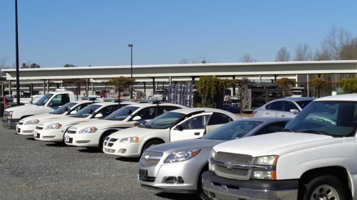 Some of the items available for auction in the city of Rock Hill’s surplus vehicle sale on Saturday.