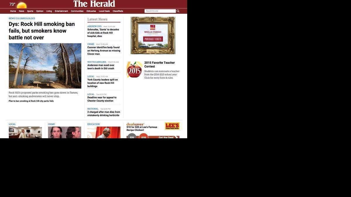 
The Herald’s redesigned website is “responsive,” which means it fits perfectly on your screen no matter what device you’re using – from a large desktop to a smartphone.
