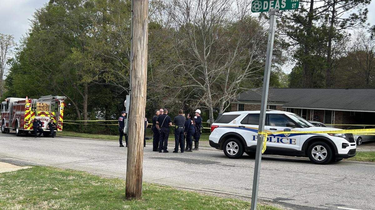 The bodies of a man and child were found Friday morning in a residential area. Authorities said they don’t suspect foul play and are investigating.