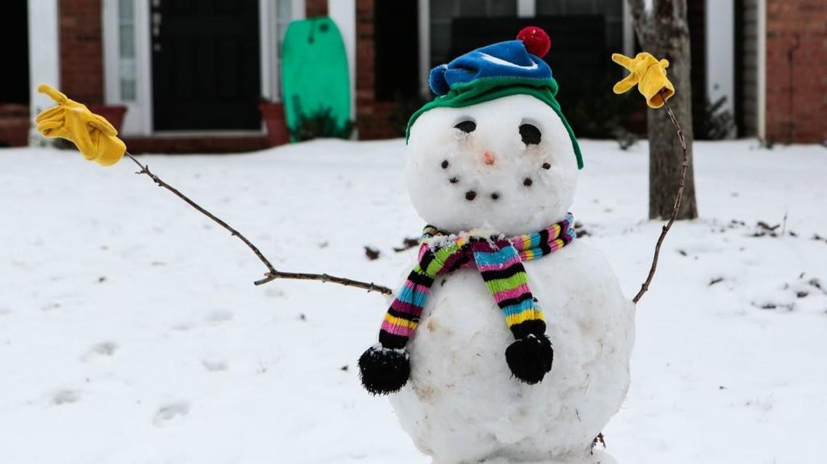 Another snowman could be the picture as the forecast for Sunday night, Monday calls for an inch of snow regionally.