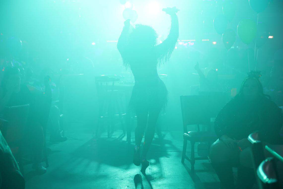 Drag queen Victoria Lefaris peforms at a New Year's Eve party at The Hideaway in Rock Hill, S.C.